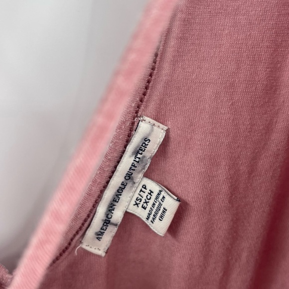 American Eagle Outfitters Pink Soft Romper Dress SZ XS - Picture 3 of 5